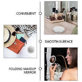 Small Makeup Mirror Portable Folding Mirror Travel Magnifying 4Pcs