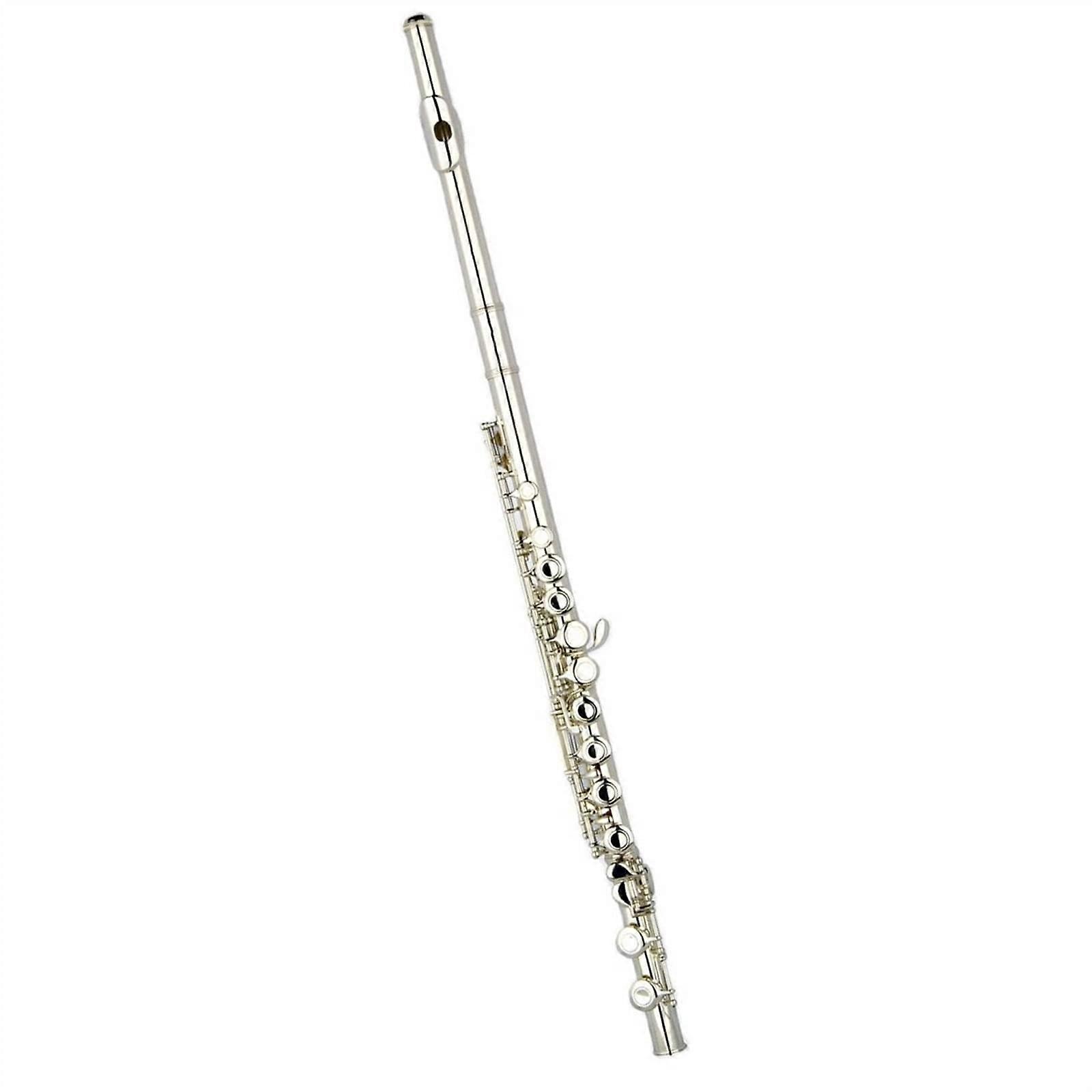 Silver Plated Closed Hole Flute with Split E Key and Offset G for Orchestras and Bands