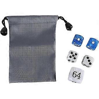 Classical Acrylic Dices Set of Doubling Cube Professional Backgammon with Pearls Finish for Board Game Pearls!best