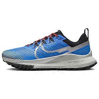 Nike React Pegasus Trail 4 Lys Fotoblå Treningssko Rød Svart Metallisk Sølv Dame DJ6159-401