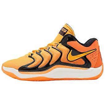 Nike KD 17 Sklisikre Slitesterke Lave Basketballsko Unisex Oransje Hvit Svart FJ9487-800