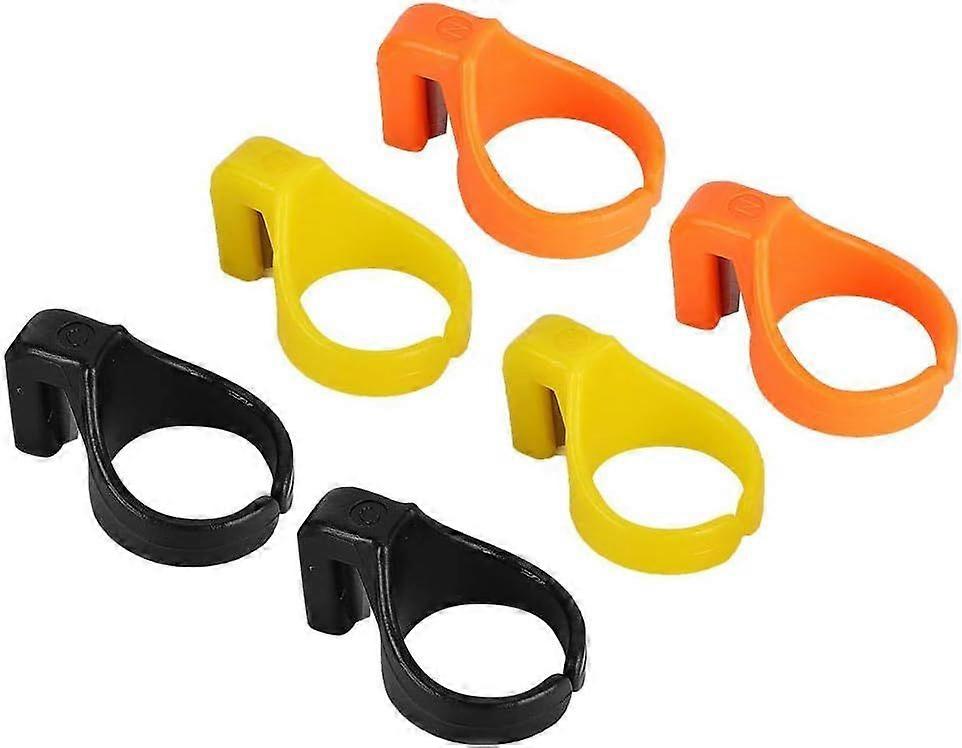 Sewing Thread Cutter Ring, Plastic Finger Thimble Line Cutting Tool for Yarn Thread(15pcs)