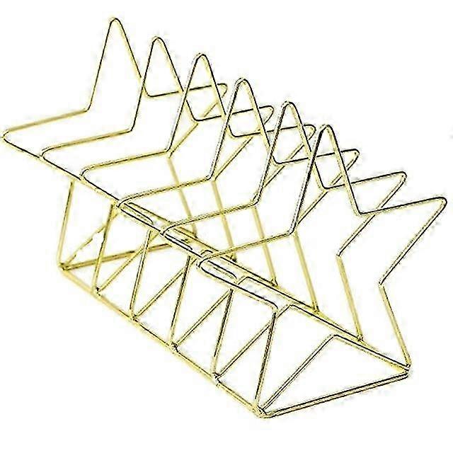 S-Shape Gold Metal Bookends