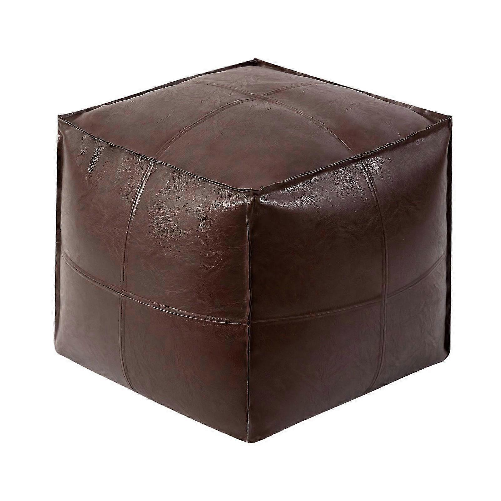Handmade Faux Leather Empty Cushion