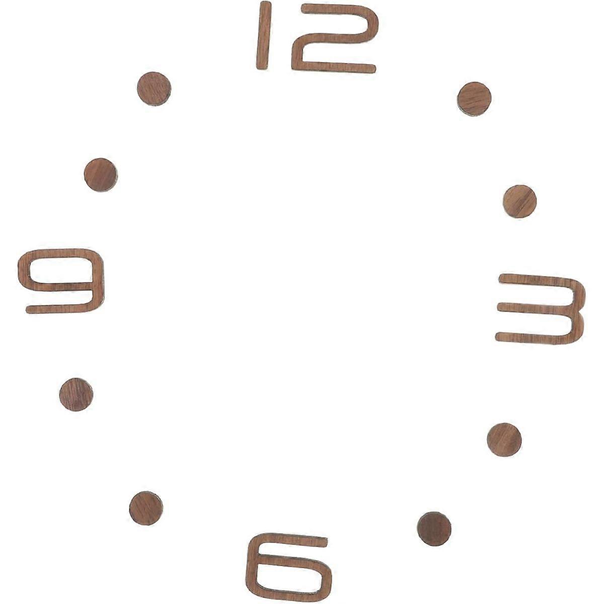 Wood Wall Clock Kit with Numerals for DIY Assembly