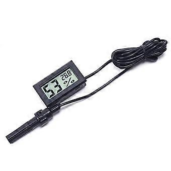 Integriertes Temperatur- und Feuchtigkeitsmessgerät für Kühlschrank und Aquarium, inklusive Feuchtigkeitsanzeige und praktischem Mini-Digital-LCD-Display