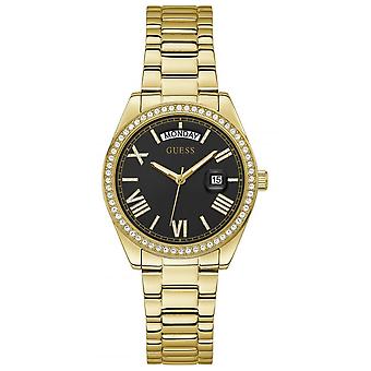 Guess watches ladies moon watch for Women Analog Quartz with stainless steel bracelet GW0307L2