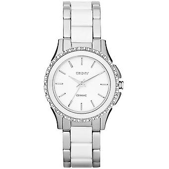DKNY Westside kvartsi analoginen naisten katsella keraaminen ranne koru NY8818