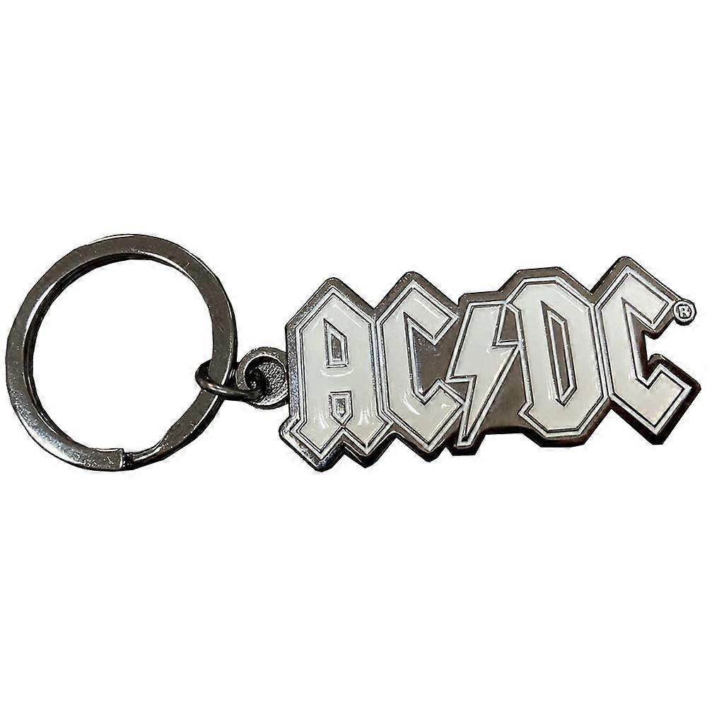 AC/DC Band Logo Mono Keyring Keychain