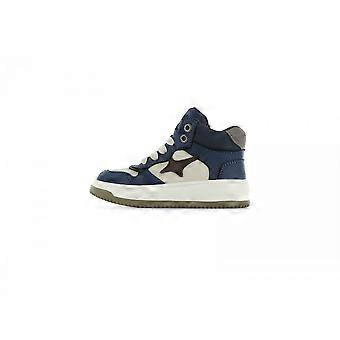 Kids Shoesme No26w006 Hi Top Trainer Style Shoe In Blue