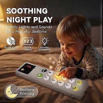 Kids Elevator Control Panel Toy with Sound & Light Pretend Play Elevator Toddler Travel Toys Birthday Gift for Kids