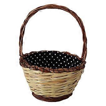 Dolce & Gabbana Beige Wood Wicker Rattan Basket Tote Bag