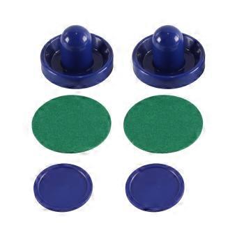 Airhockeysets, 2 stuks met 4 pucks, Blauw