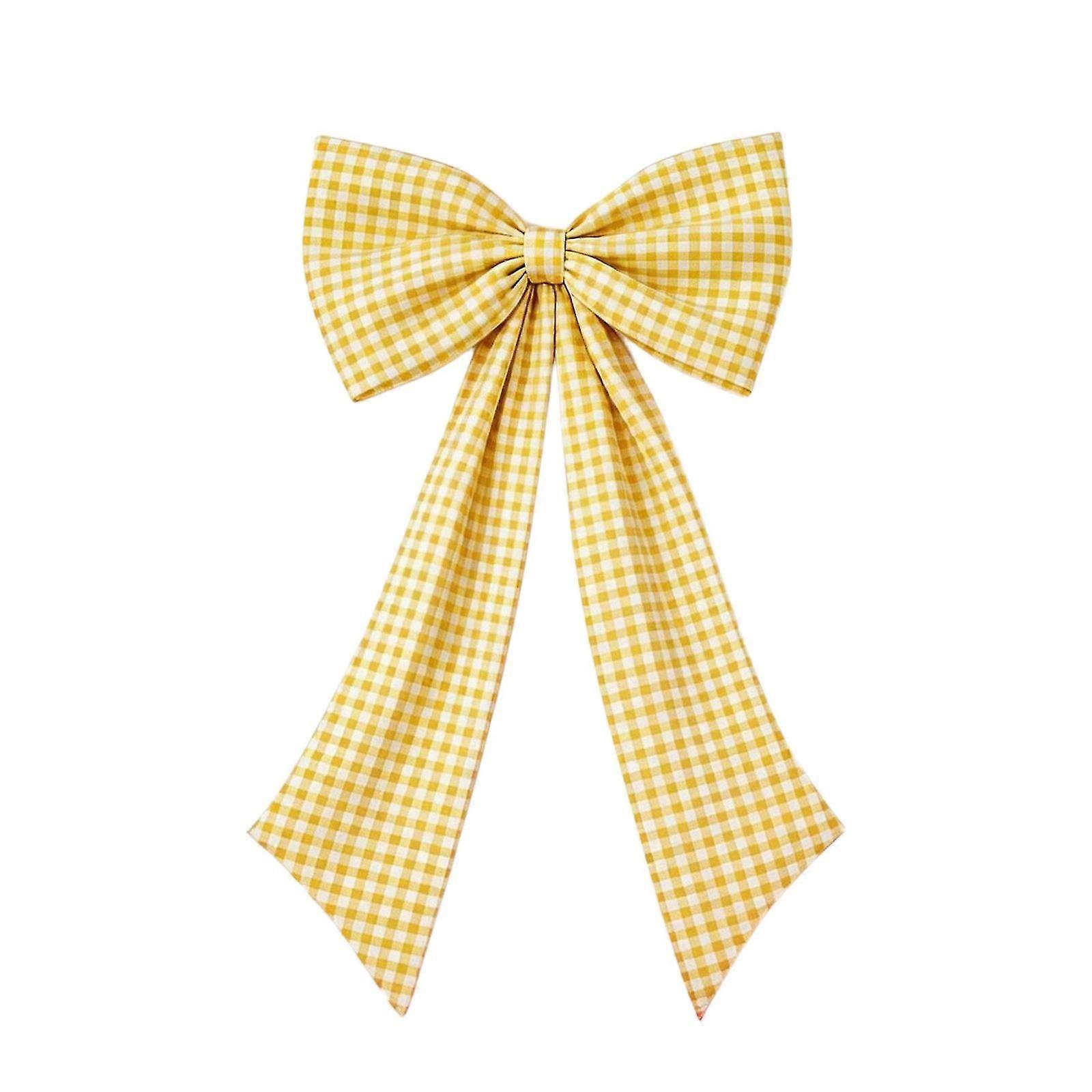 Checkered Polyester Bowknot Party Decor