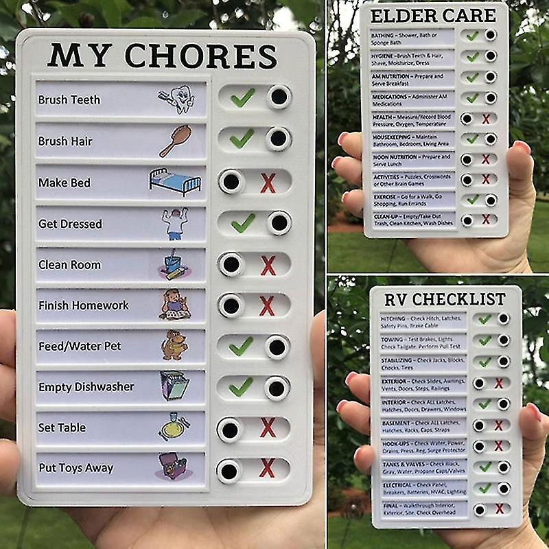 Multi-purpose Wall Hanging Checklist Memo Boards Adjustable My Chores Checklist