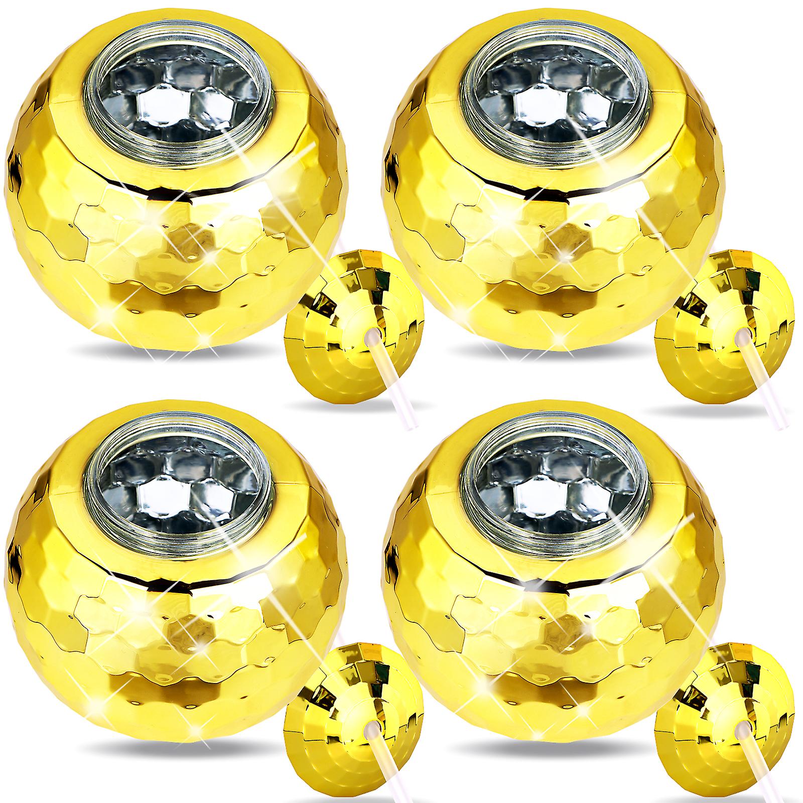 4 Pieces Disco Wine Cups Disco Flash Ball