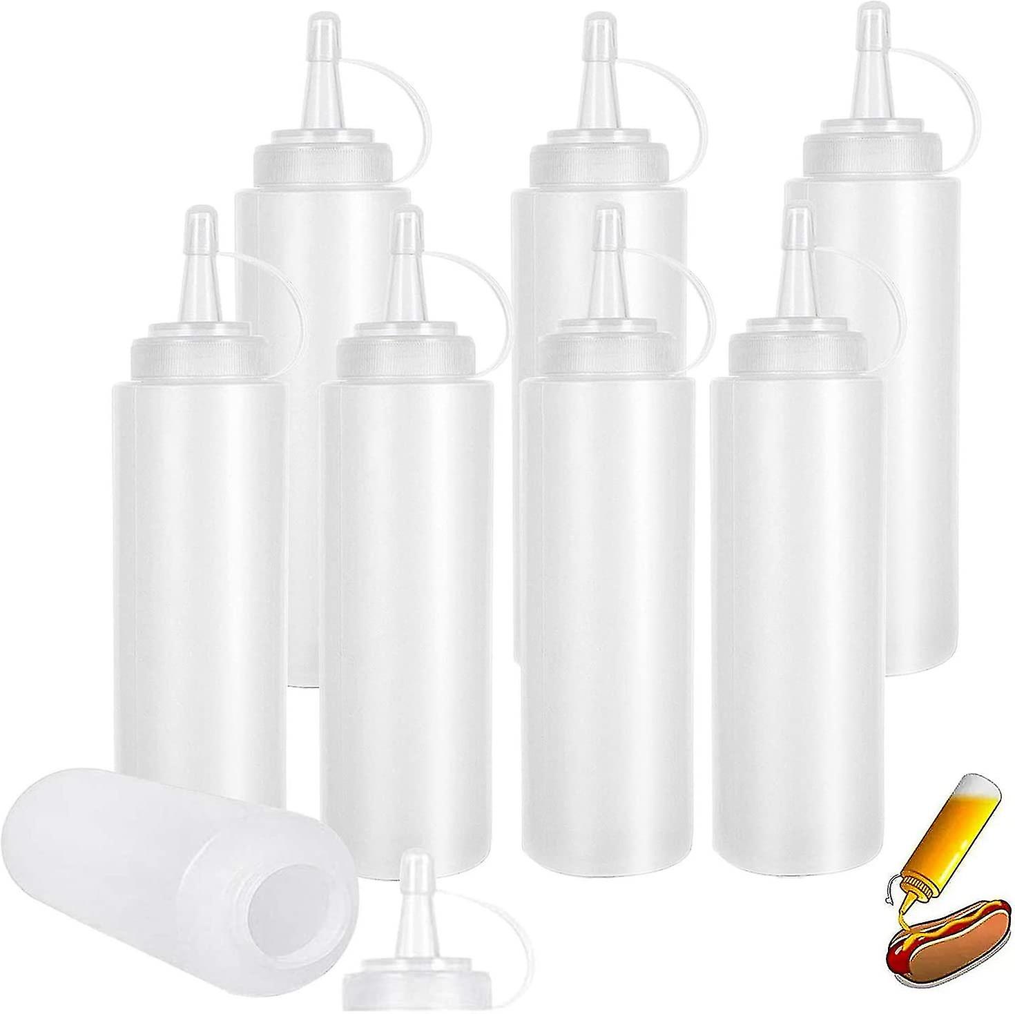 Plastic Squeeze Bottle, 6 Pcs 250ml Plastic Squeeze Bottle, Liquid Bottles