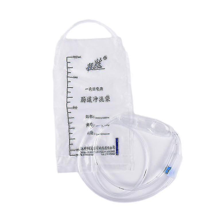 Μίας χρήσης 1000ml Τσάντα Κλύσμα Colonic Douche Κιτ Καθαρισμού Ιατρικά Εφόδια Hfmqv