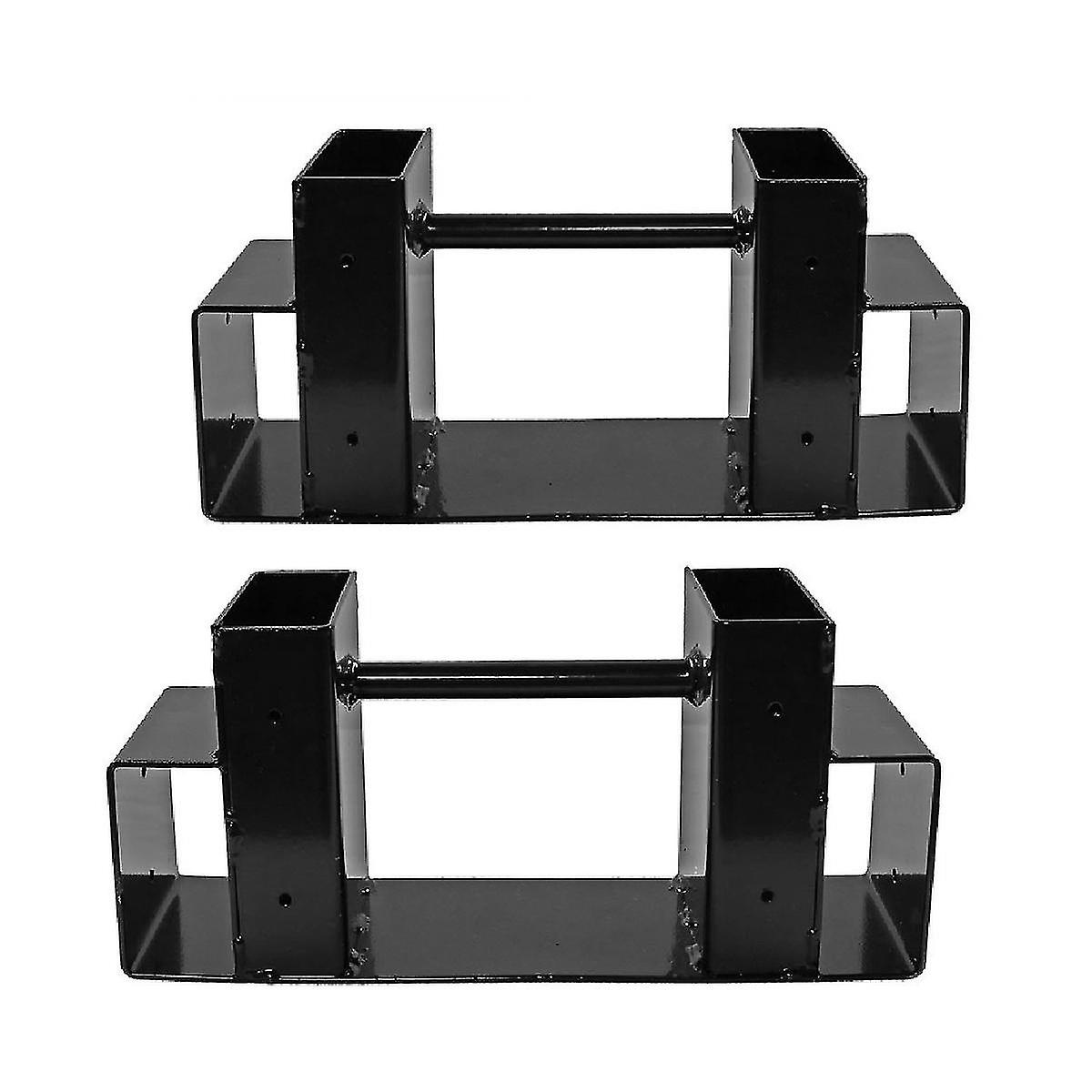 Firewood Log Rack Bracket Kit - Adjustable To Any Length - Closed-end Design - 2 Pieces Of Brackets