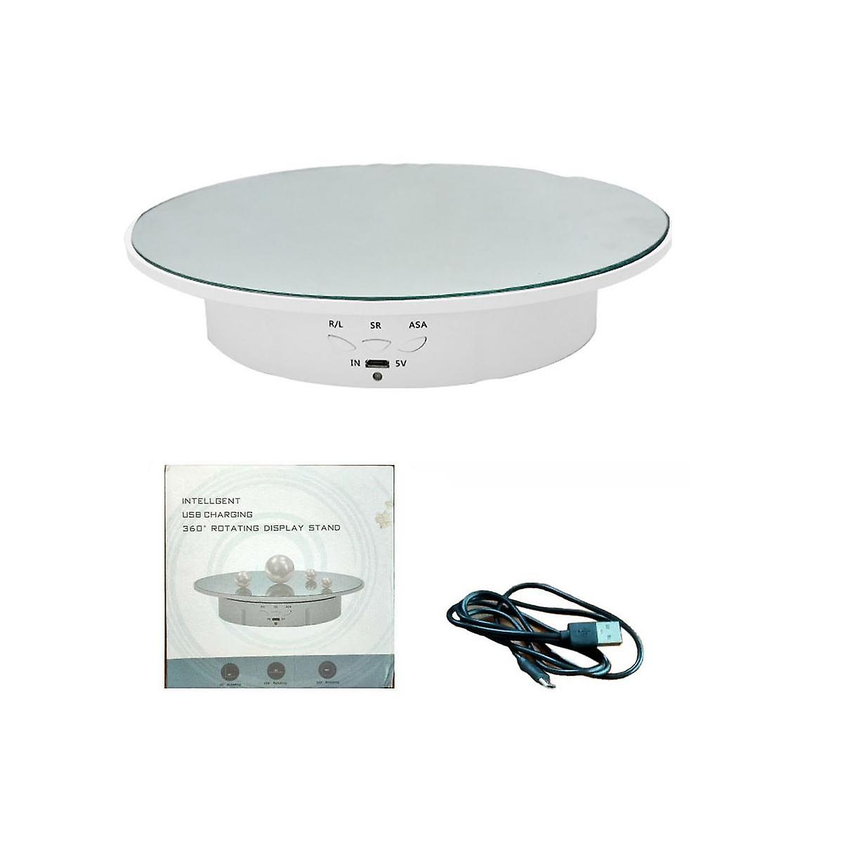 Rechargeable Automatic Revolve Live Jewelry Artifacts Video Electric Rotational Table Panoramic Dis