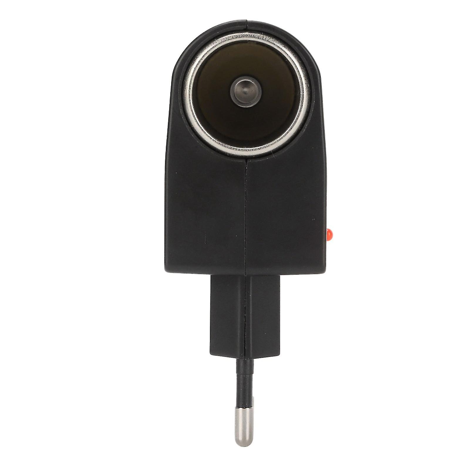 Power Supply Adapter AC to DC 12V Wall Plug Converter with Cigarette Lighter Socket for Small Car Electronics 100‑240V EU Plug