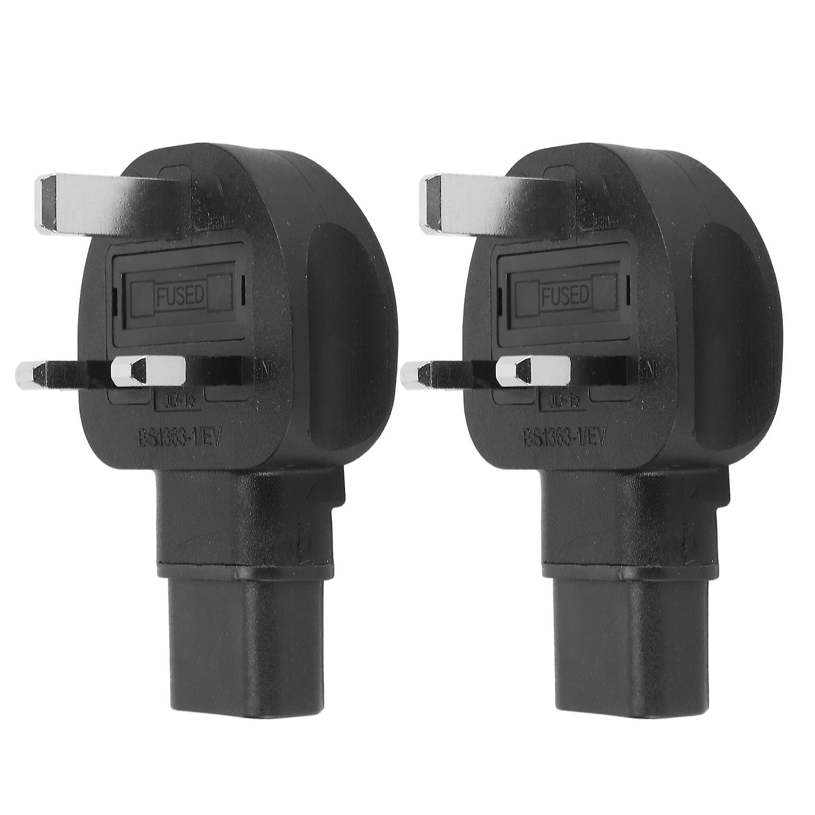 2Pcs IEC320 C13 Power Adapter Connector for Laptop and Computer, Durable and Safe