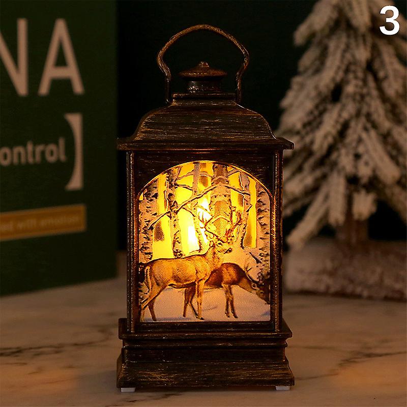 عيد الميلاد سانتا فانوس ضوء الليل الحلي الهاتف كشك مصباح محمول