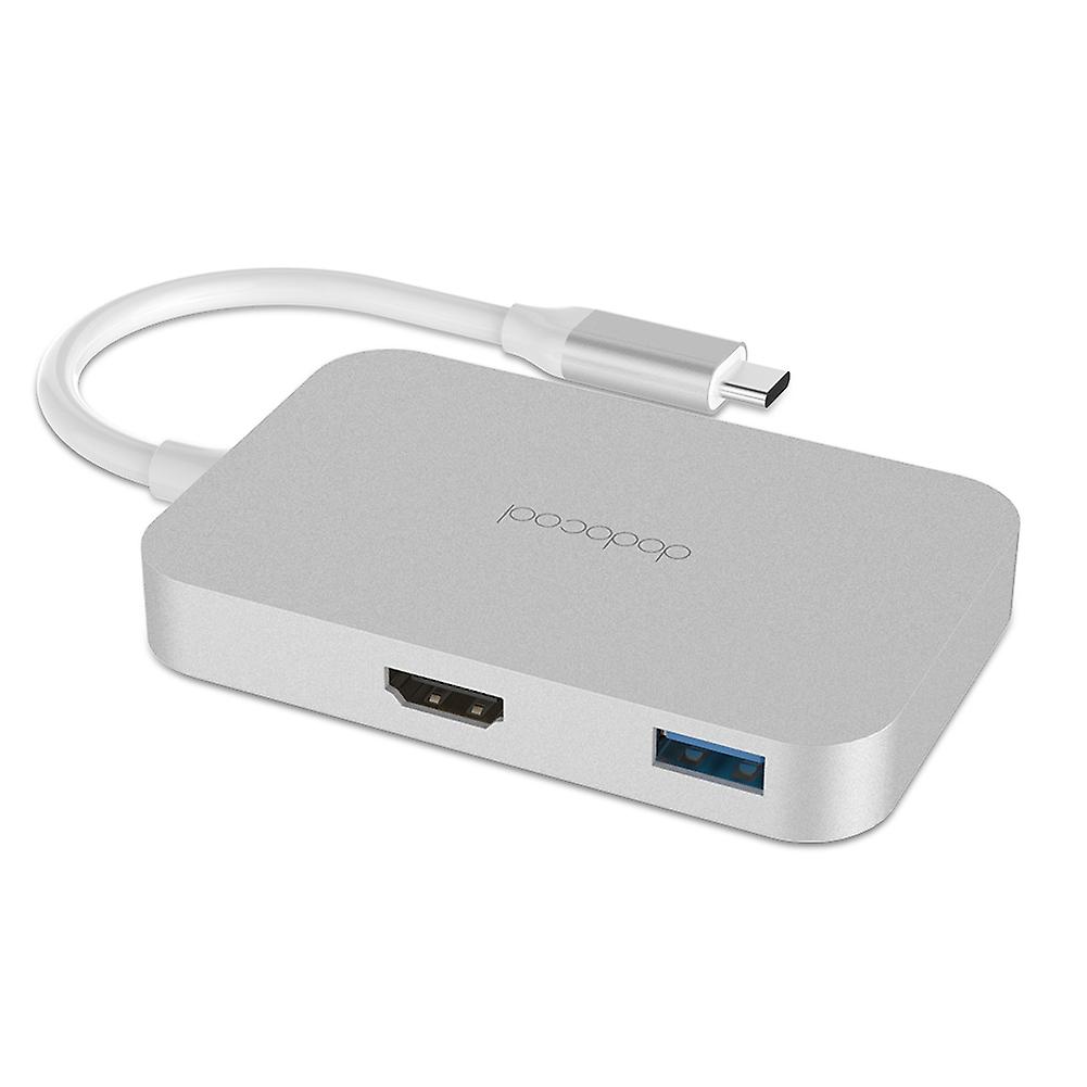 dodocool Aluminum Alloy USB-C to 4-port USB 3.0 Hub with HD Output Port Convert USB Type-C Port into