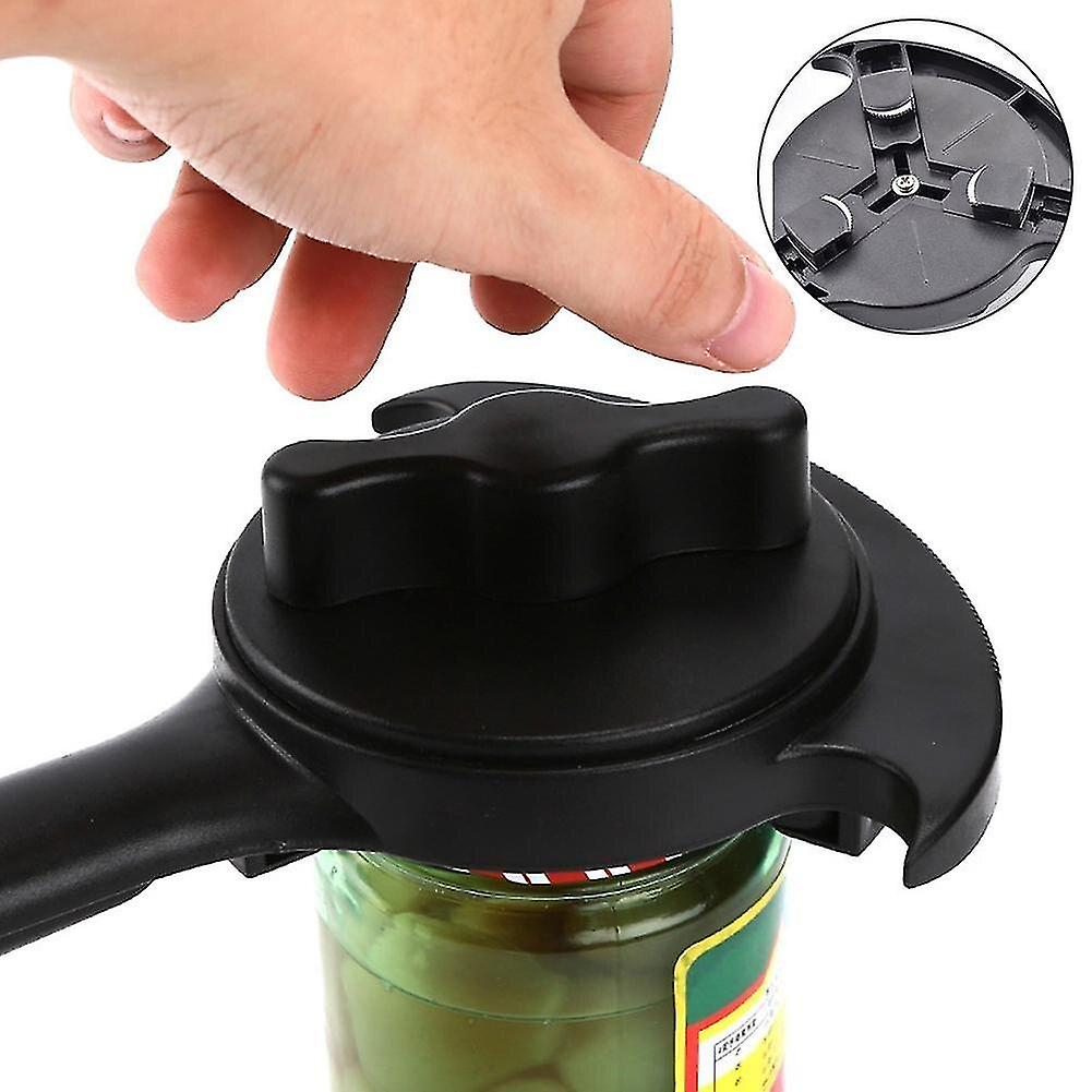Bottle Openers Multifunctional Adjustable Jar Opener Black