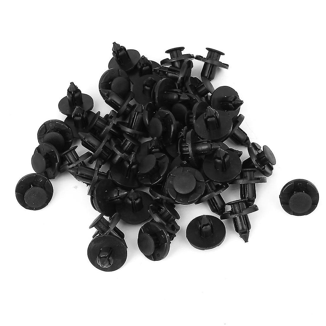 Car Door 8mm Hole Push Plastic Rivets Fastener 50pcs For