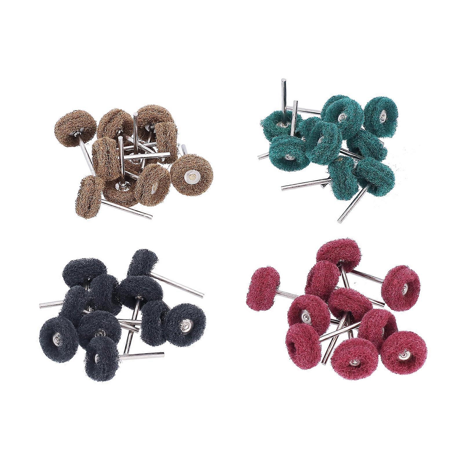 40Pcs Abrasive Wheel Buffing Polishing Set for Rotary Tool Drill Attachment Hardware 1in