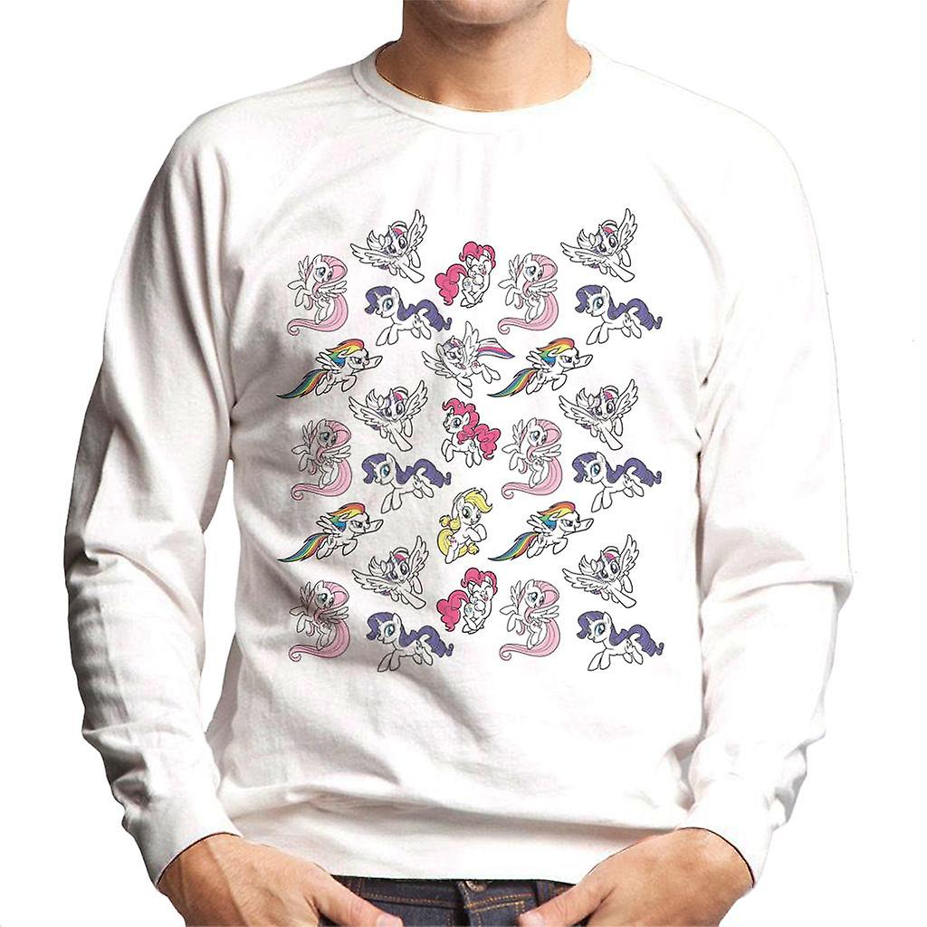 My Little Pony Flying Montage Men's Sweatshirt