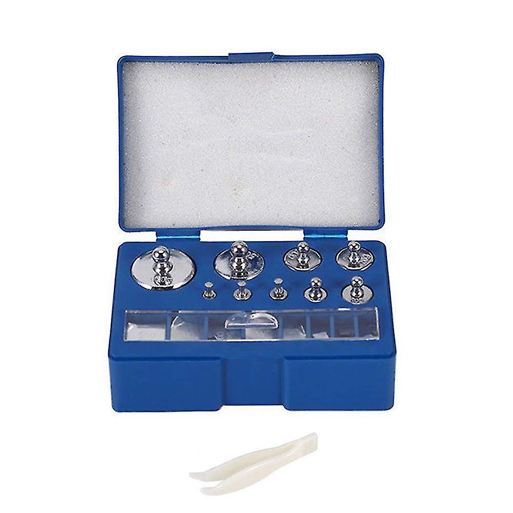 17 Pieces Precision Calibration Weight,10mg-100g Precision Steel Calibration Weight Kit Set With Tweezers For Digital Balance Scale Jewellery Scale Ge