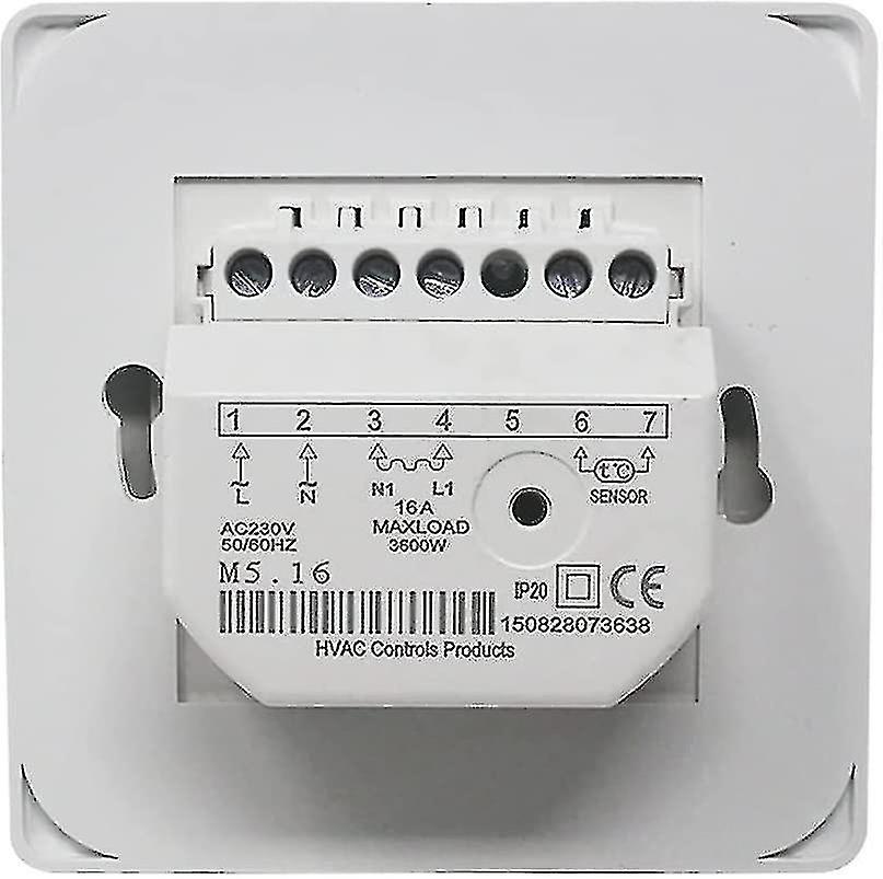 Electric Underfloor Heating Controller - Manual Thermostat 220v 16a With Floor Sensor Probe1pc_Gift