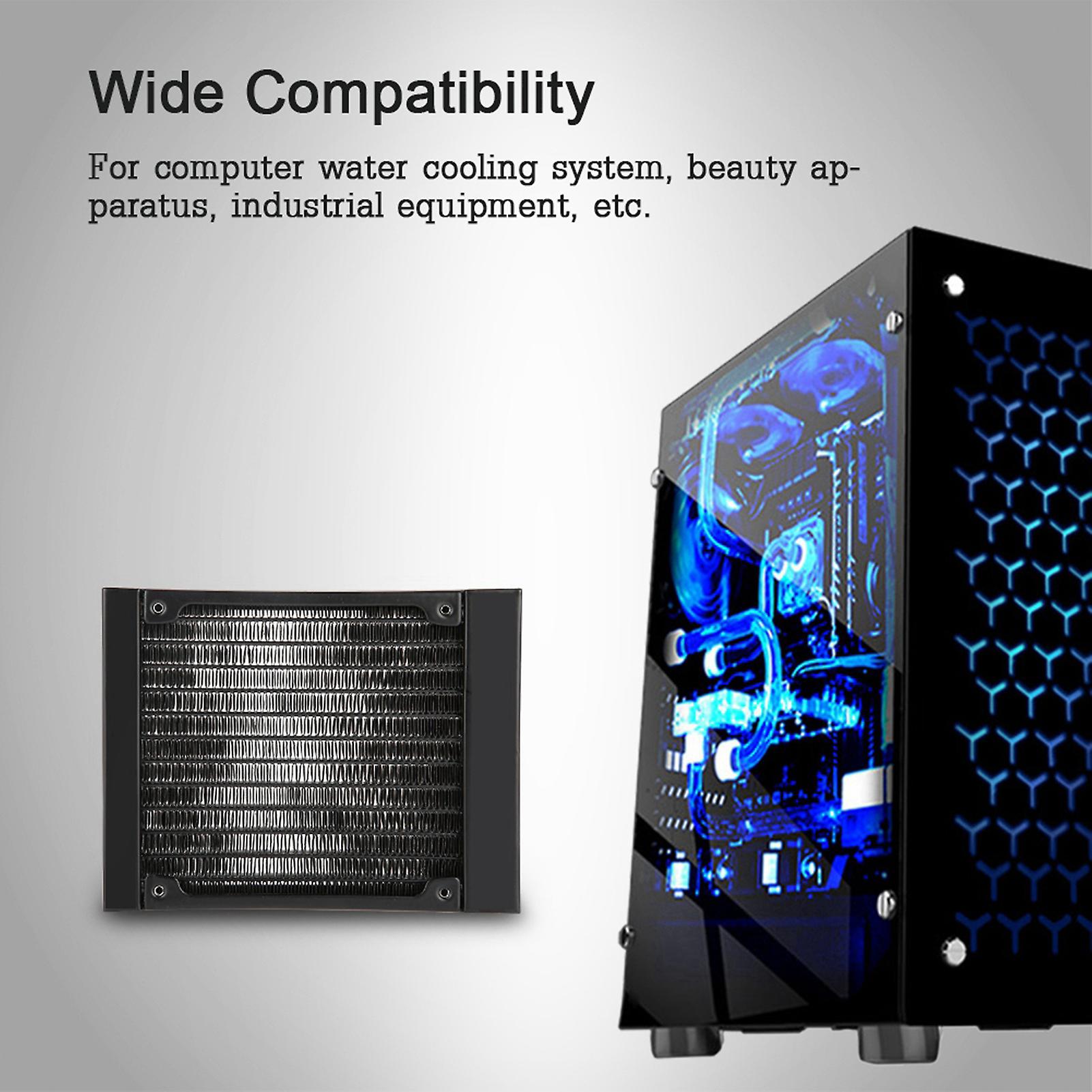 Fast Heat Dissipation PC Heat Exchanger 12 Tubes Durable Computer Heat Exchanger - 120mm