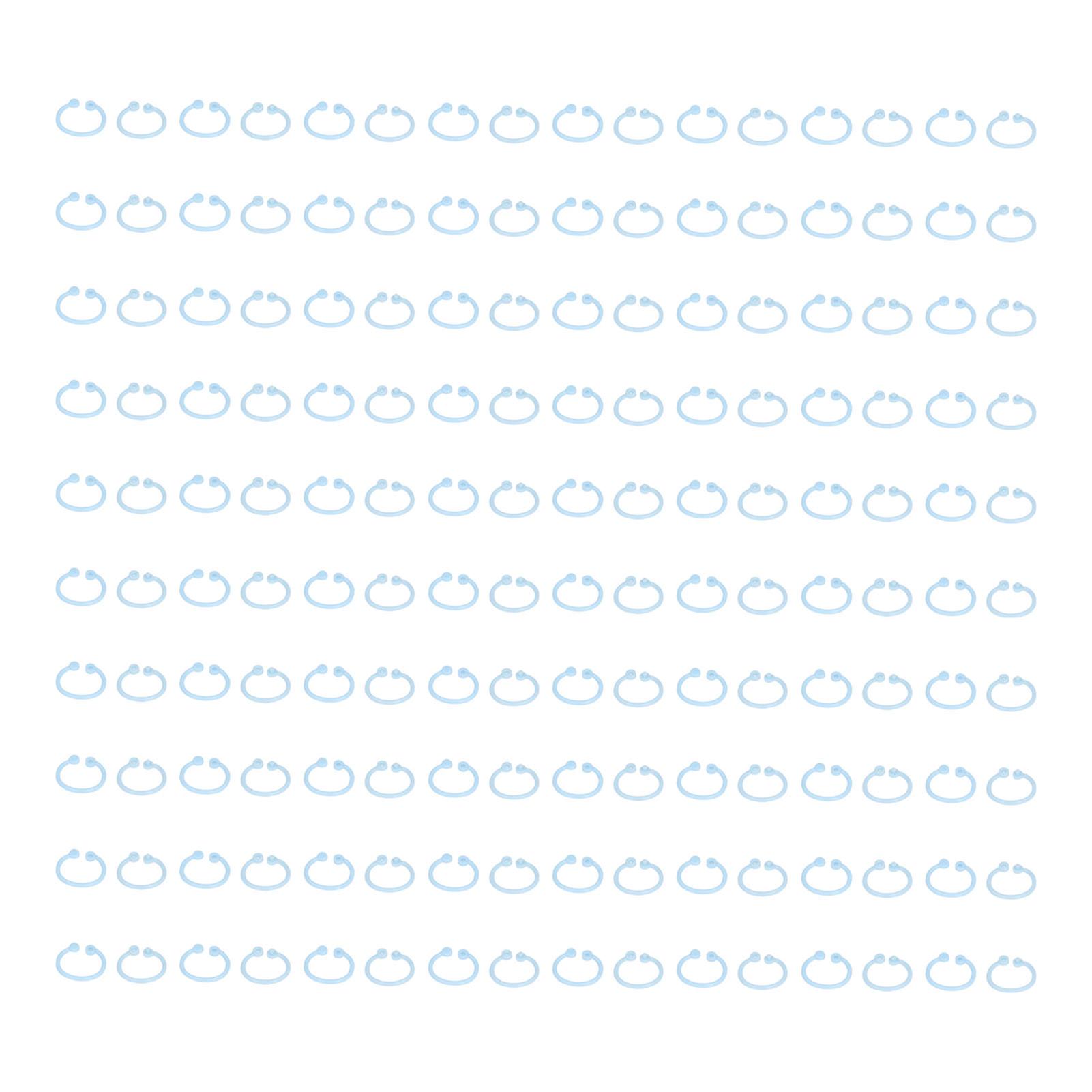 160Pcs Binder Rings PE Material Durable Easy Operation Wide Application Book Rings for Keys Document