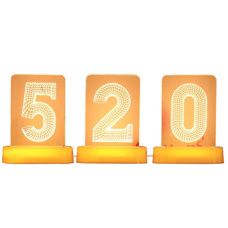 Xmas Lights Christmas Number Letter Modeling Lamp Proposal Arrangement Decoration