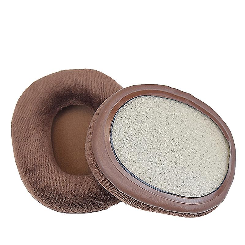 1 Pair Earmuffs for ATH-M50X, Spec: Brown-Fluff Brown-Fluff