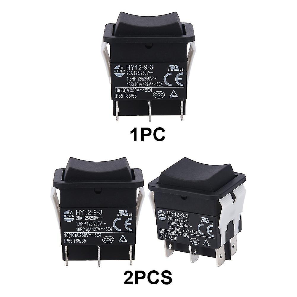 HY12-9-3 Small Industrial On Off Rocker Switch Push Button Boat Arc ABS durabil