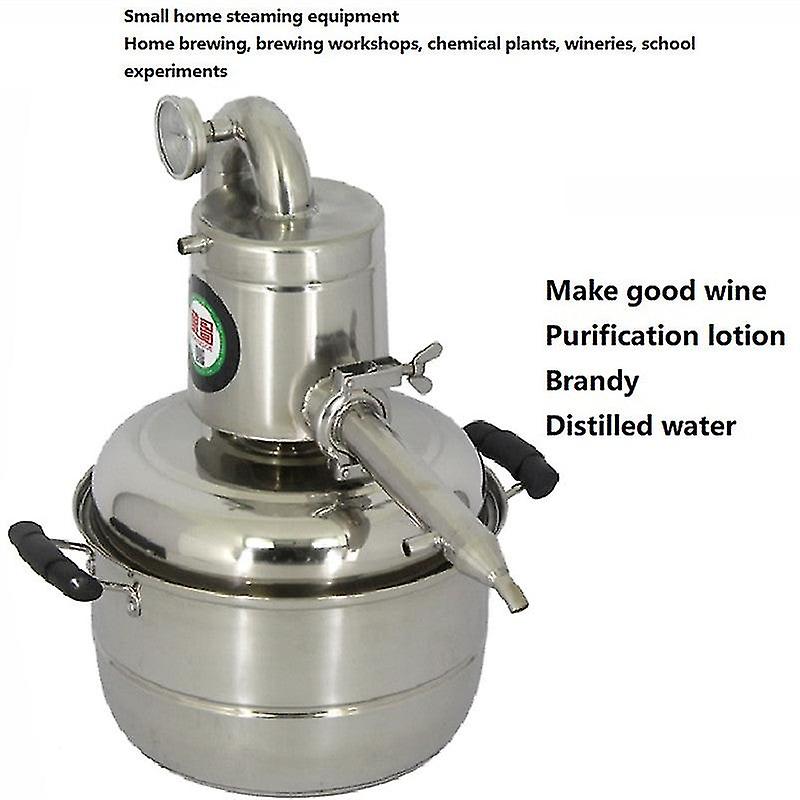 10L Diy Wine Maker Household Wine Brewing Machine Liquor Distillation Pure Pot Stainless Steel
