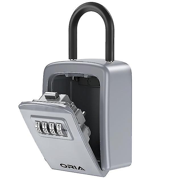 Oria Outdoor Password Key Box Waterproof Key Safe Lock Box Key Code Box Key Storage Lock Box Wall Mounted Password Box