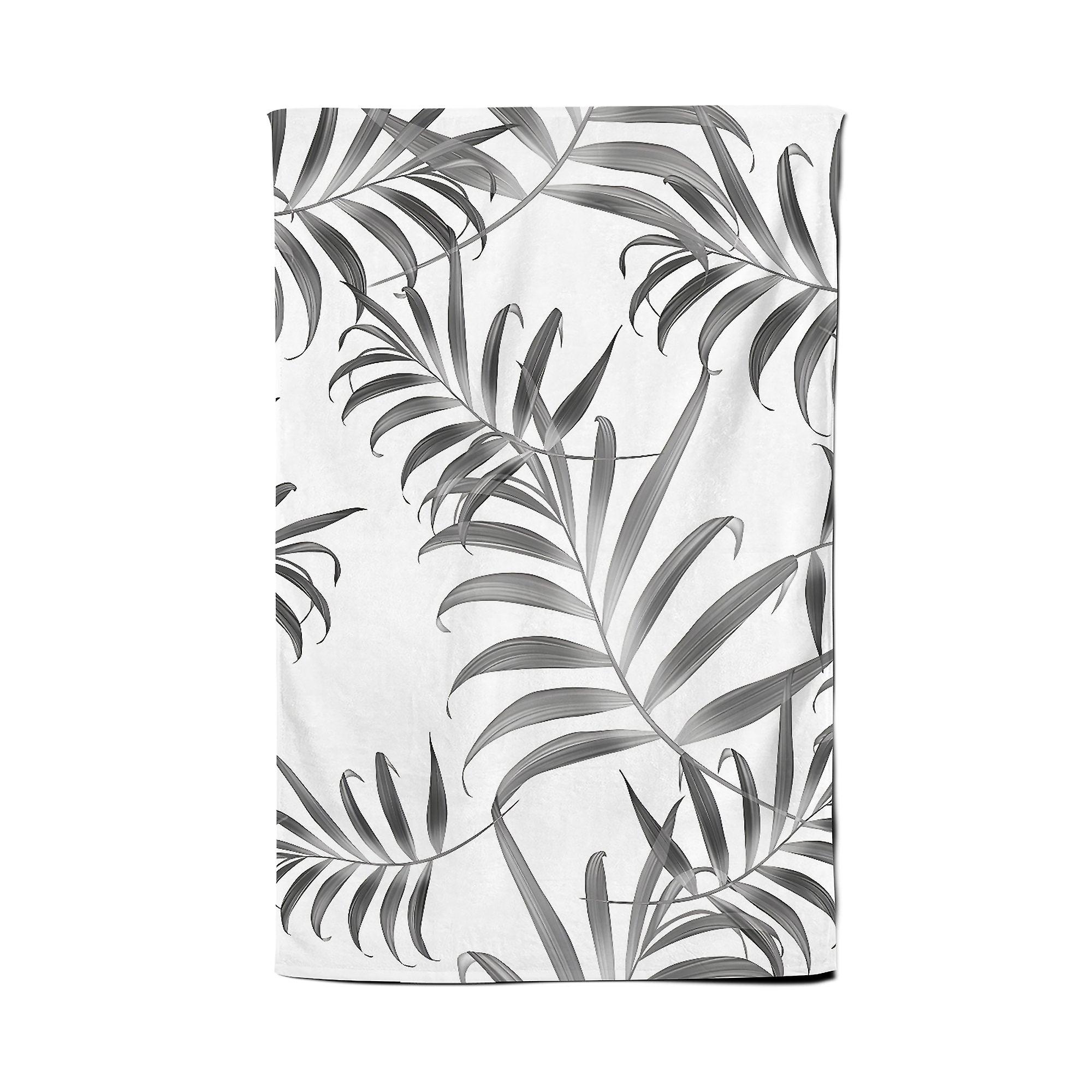 Hawaiian Style Palm Leaves Tea Towel