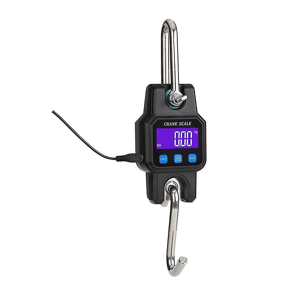 300kg/50g compatível com bluetooth guindaste balança recarregável portátil pendurado gancho industrial balanças de aço inoxidável com 4.0 bt usb