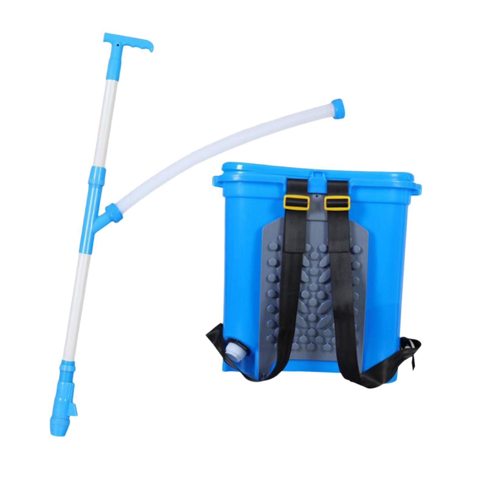 Manual Fertilizer Spreader Fertilization Tool 25L for Corn Fruit Trees Height Adjustable