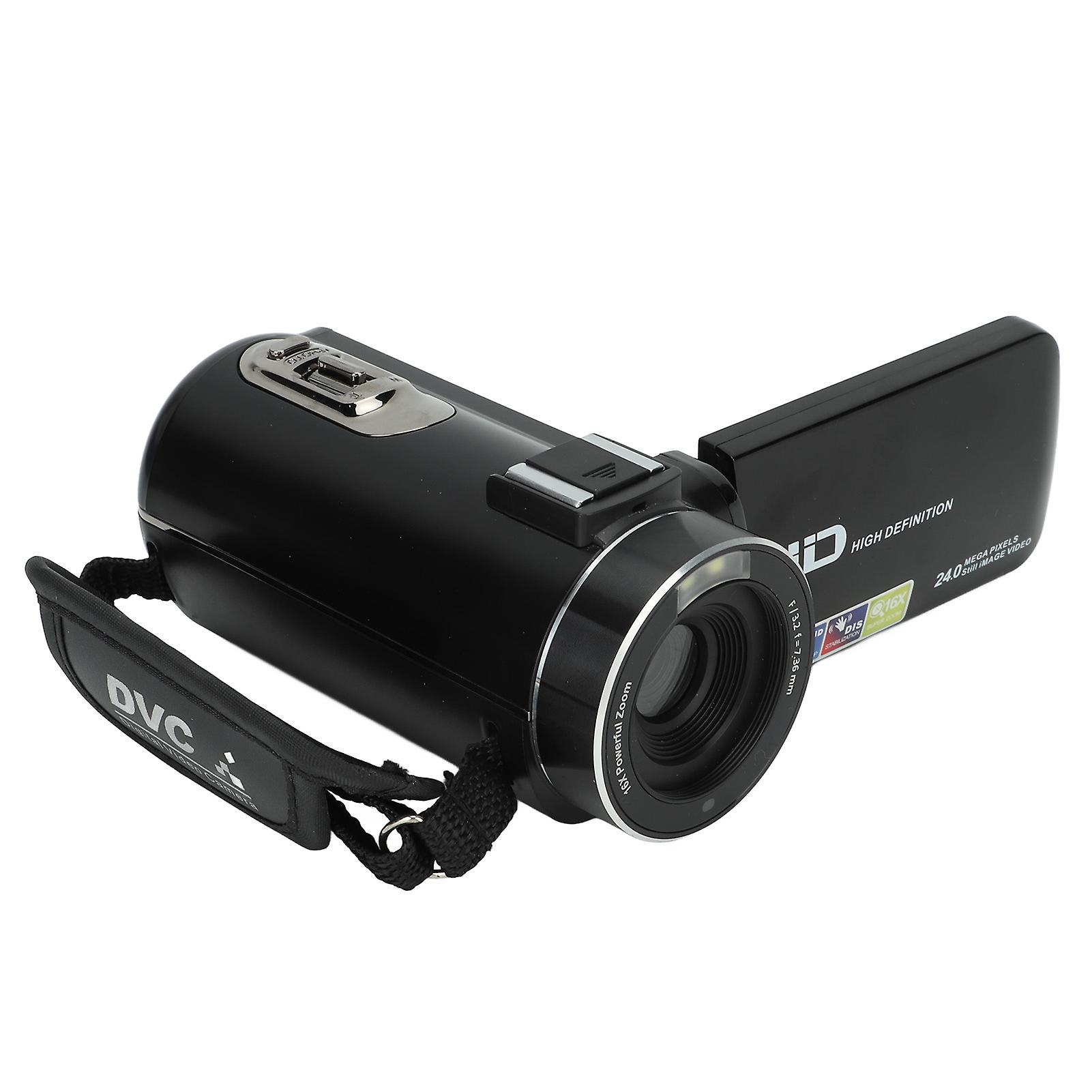 Digital Camera Recorder 3.0 Inch 1080P 24MP 16X Digital Zoom Rotatable Screen Video Camera Camcorder for Vlogging 