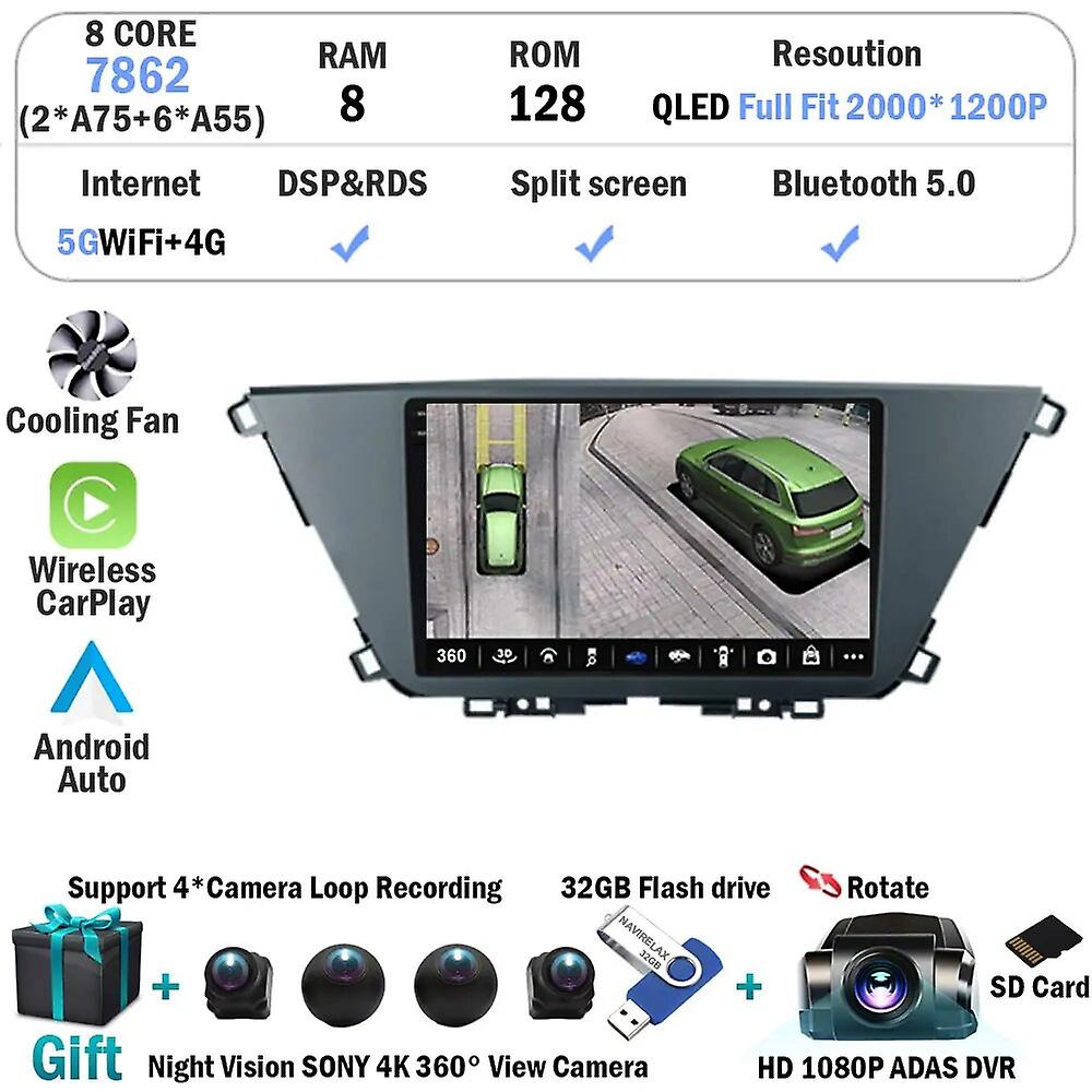 Android 13 For Kia Carens Ky 4 Iv 2022 - 2023 Rhd Gpsnavigation Car Radio Multimedia Player Carplay Auto Stereo 360 Camera Qled