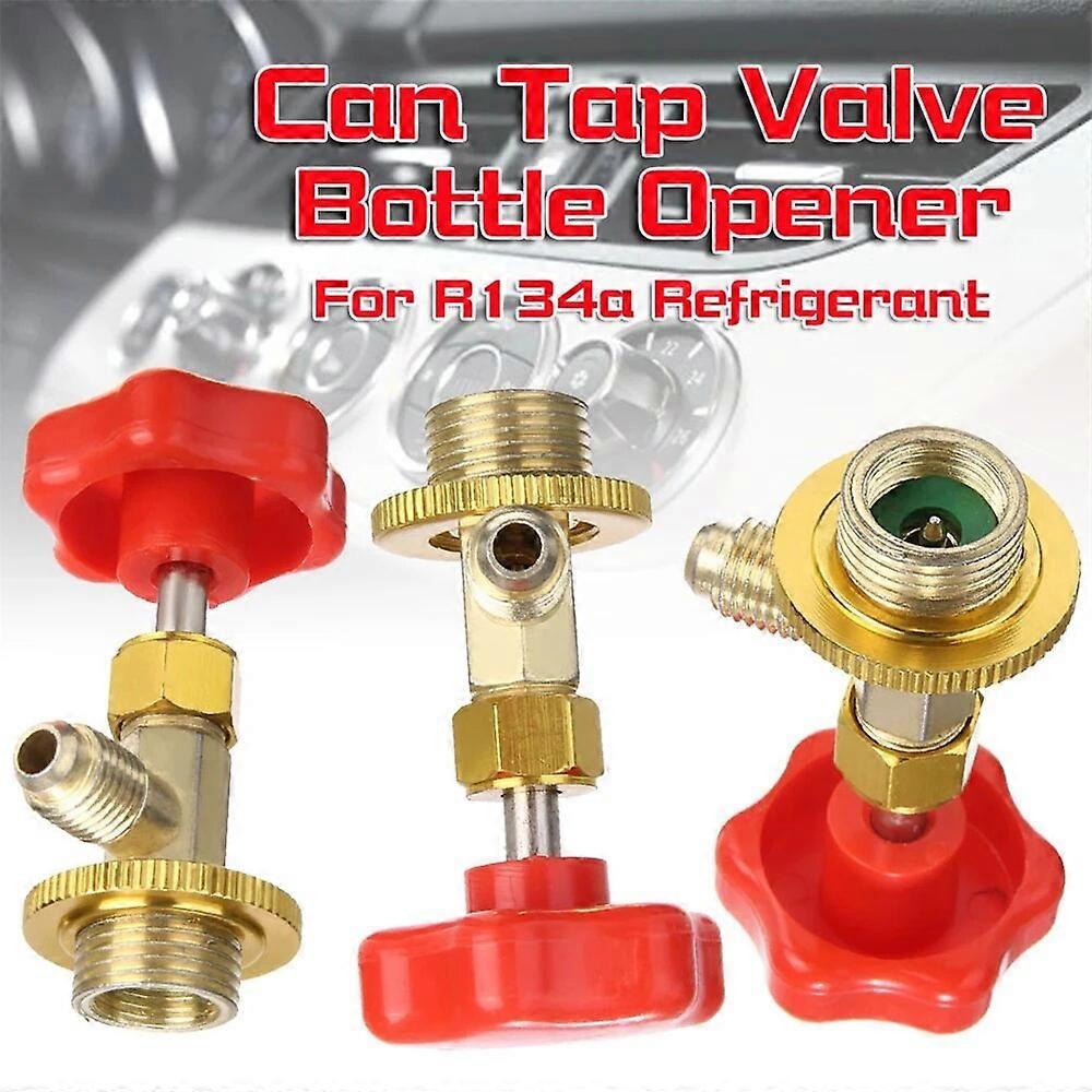 Air Conditioning Valve Bottle Opener Car Refrigerant Open 1pc Sae Auto Ac Can Tap R134a M14 / 1/4" Leak~proof Switch Tools FN9U0124