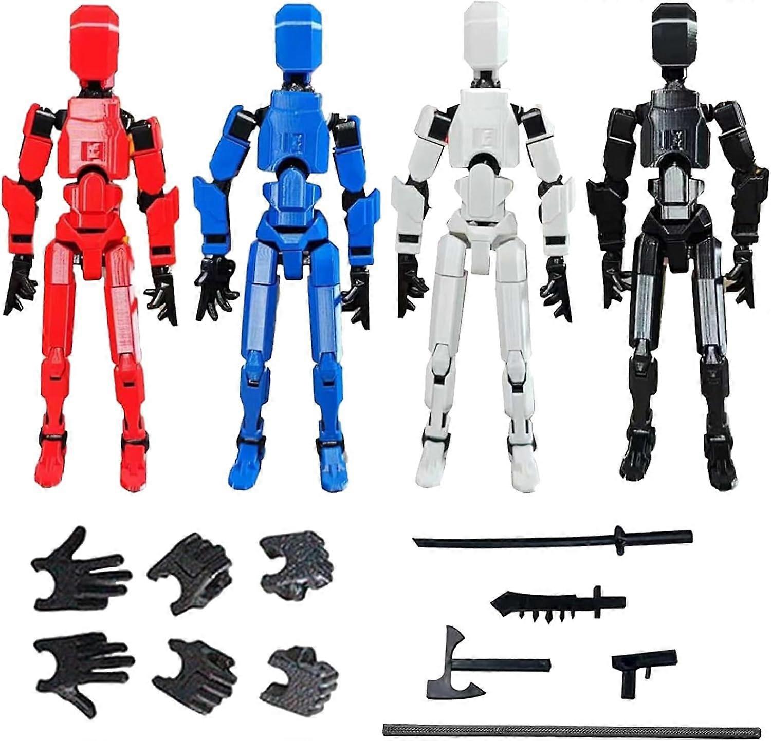 Titan 13 Action Figure,T13 Action Figure 3D Printed Robot Multi-Jointed Movable