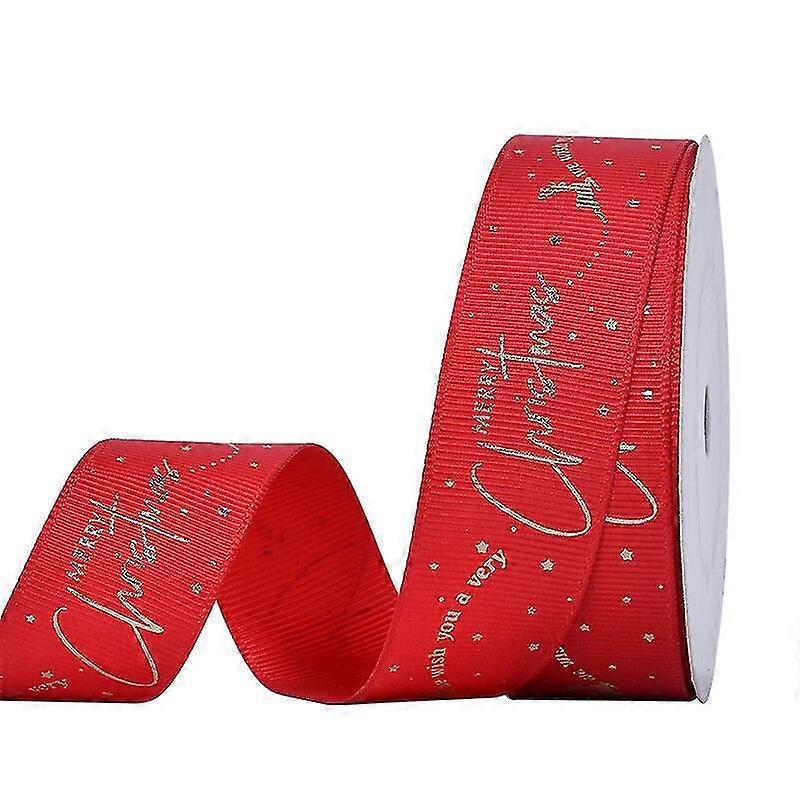 סרט חג המולד של GYFDYM 9 מ"מ 16 מ"מ 25 מ"מ 100 מטר / גליל סרטים למתנות חג המולד קישוט אריזות DIY ציוד מלאכה לחג המולד