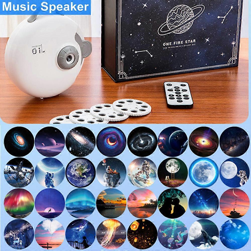 32 in 1 Planetarium Star Projector Galaxy Starry Sky Projectionr Lamp LED Rotating Focusing Night Light For Home Bedroom Decor